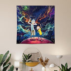 ENMOON Funny Anime Tapestry for Teen Girls Men Bedroom Living Room Dorm Decor(48 * 48 inch)