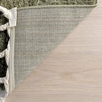 Nuloom Kerry Green, 2'8" x 8', Geometric, Soft and Cozy, High Traffic, Stain Resistant, Easy Clean, Durable Runner for Bedroom, Living Room, Dining Space, Den, Foyer, Entryway - color: Kerry Green, size: 2'8" x 8' (Rectangular)