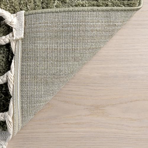 Nuloom Kerry Green, 6'7" x 9', Geometric, Soft and Cozy, High Traffic, Stain Resistant, Easy Clean, Durable Area Rug for Bedroom, Living Room, Dining Space, Den, Foyer, Entryway - color: Kerry Green, size: 6'7" x 9' (Rectangular)