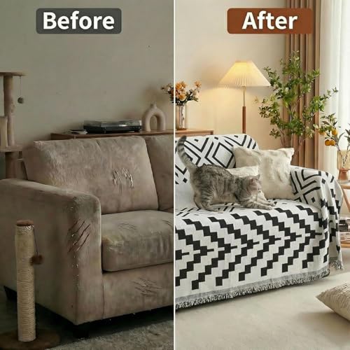 amorus Bohemian Throw Blanket Chenille Jacquard Tassels Cover,63"*71",NO.1 | Boho Style blankets,modern Geometric, warm & cozy. For couch, bed, outdoor, car - color: Pattern 1, size: 63x71 in