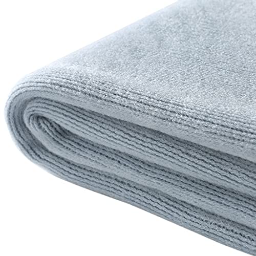Homiest Decorative Knitted Throw Blanket with Fringe Soft & Cozy Tassel Blanket for Couch Sofa Bed (Pale Blue,50x60) - color: Baby Blue, size: 50" x 60"