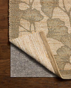 Loloi Chris Loves Julia Rue Collection RUE-02 Olive/Sage 2'-3" x 3'-9" Accent Rug Jute Neutral Floral Living Room Bedroom Rug - color: Olive / Sage, size: 2'3" x 3'9" (Rectangular)