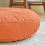 Vitamaze - amazing life Round Floor Pillow Cushion Soft Thick Seat Pad, Tufted Corduroy Meditation Cushion for Tatami, Yoga, Living Room, Bedroom, Office, Car, Sofa(Cream,16inch)