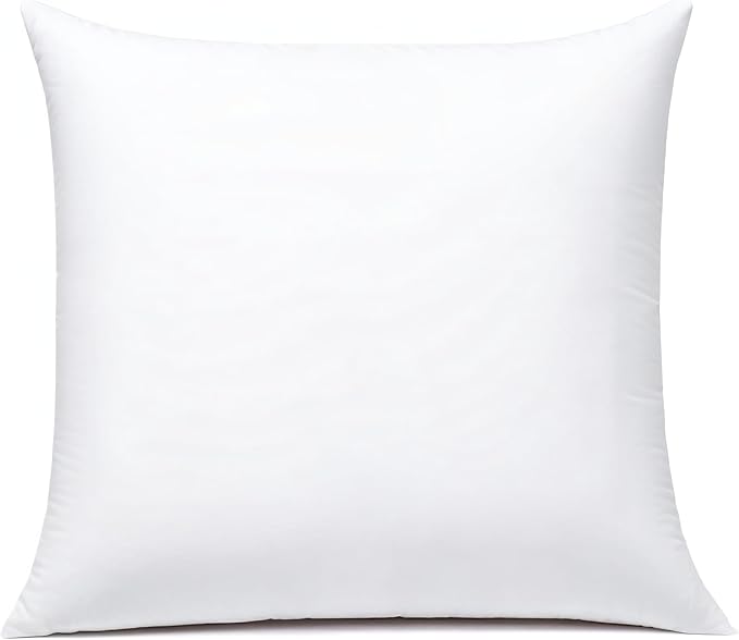 JIEITIVE Throw Pillow Inserts Hypoallergenic Premium Pillow Stuffer Square Form for Decorative Pillow Covers Cushion Set of 1-24 x 24 Inches