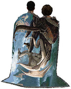 Pure Country Weavers Hobsyllwin and Kume Dragon Blanket by Ciruelo - Gift Fantasy Tapestry Throw Woven from Cotton - Made in the USA (72x54) - color: Hobsyllwin & Kume