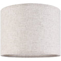 GO&SO Natural Linen Medium Drum Lamp Shades 13" Top x 13" Bottom x 10" High (Spider) Modern Beige Gray Lampshade for Table Lamps Bedside Lamps -Assembly Required - By GO&SO - color: Oatmeal Linen, size: 13*13*10 inch-1 Pack