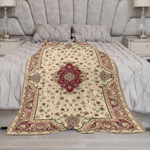 Bohemian Throw Blanket,Rustic Farmhouse Bohemian Vintage Geometric Traditional Pattern Soft Throw Blanket for Couch Sofa Camping Office Travel Home Bedroom Decor All Seasons 30"x40" - color: Boho, size: 30x40in