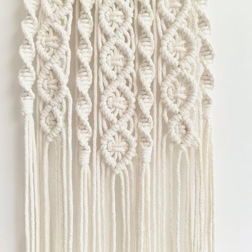 Moosira Equestrian Macrame Wall Hanging, Horseshoes Macrame Wall Hanging, Macrame Horseshoes, Equestrian Wall Art,Boho Western Decor, Boho Wall Decor Tapestry, Unique Horse Lover Gift for Cowgirl Room, Nursery, Farmhouse (Horseshoes-Wave) - color: Horsesh