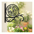 Personalized Metal Plant Hanger Bracket, Custom Name Hanging Plant Hook for Indoor Outdoor Use, Decorative Wall Mount Garden Hook for Flower Baskets, Bird Feeder, Wind Chime (Garden) - style: Garden1