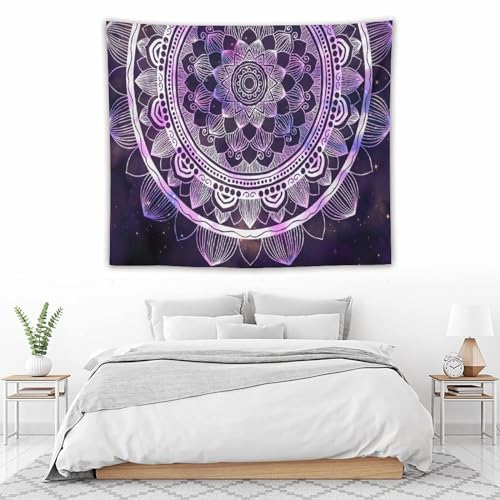 HZOHNAGO Mandala Tapestry Abstract Ancient Geometric Star Field Colorful Galaxy Pattern Printed Wall Tapestry Watercolor Abstract Wall Hanging for Bedroom Living Room Dorm 60" W x 50" H - color: Mandala-1, size: 60"L x 50"W