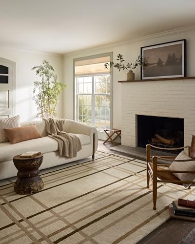 Loloi Magnolia Home by Joanna Gaines Waylon Collection WAY-01 Natural/Bark 5'-0" x 7'-6" Area Rug - color: Natural / Bark, size: 5' x 7'6" (Rectangular)