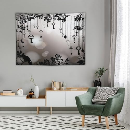 Houselerax Gothic Crow Tapestries,Black Birds Crow Gothic Dark Witchy Wall Hanging Decor Tapestry for Bedroom Living Room 60"x40" - color: Gothic-1, size: W60xL40in