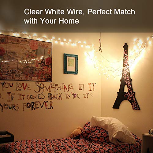Brizled Christmas Lights, 600 Count 139.2ft Incandescent Mini Lights, Connectable 120V UL Certified for Xmas Wedding Bedroom Porch Decor, White Wire, Warm White - color: Warm White - 4 Pack
