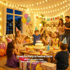 33Ft 80LED Star String Lights Battery and USB Operated, Warm White Star Fairy String Lights,Waterproof for Home Indoor Bedroom Wedding Room Dorm Wall Window Tent LoftBed Patio Party Decor
