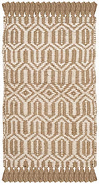 SAFAVIEH Natural Fiber Collection Accent Rug - 2'3" x 4', Natural & Ivory, Handmade Boho Farmhouse Fringe Jute, Ideal for High Traffic Areas in Entryway, Living Room, Bedroom (NF184A) - size: 2'3" x 4' (Rectangular)