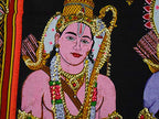 Ram Darbar religious batik Cotton Wall Hanging Painting : Size 43"x30" Inches - color: Ram Darbar
