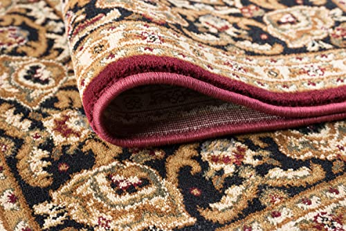 5x7 Oval Indoor Area Rug for Living Room, Dining Room, Bedroom, Entryway | Alfombras para Salas | Traditional, Oriental | Red 5'3'' x 7'3'' Oval - color: Red - Princeton, size: 5'3" x 7'3" (Oval)