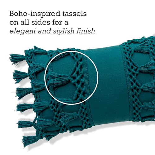 RAJRANG Decorative Pillow Covers Storm Blue Lumbar Sofa Pillow Cover - Cotton Rectangle Throw Pillow Covers 20x12 in for Couch, Sofa, Living Room Decor - color: Storm Blue, size: 20" x 12" Rectangular