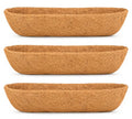 Y&M 3PCS 36" Horse Trough Coco Liners for 36 Inch Window Deck Box, Pre Formed Replacement Coco Liner for Window Deck Basket - size: 36in 3Pcs