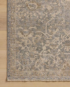 Loloi Magnolia Home by Joanna Gaines Junie Collection JUE-01 Blue/Natural 5'-3" x 7'-6", .38" Pile Height, Area Rug - color: Blue / Natural, size: 5'3" x 7'6" (Rectangular)