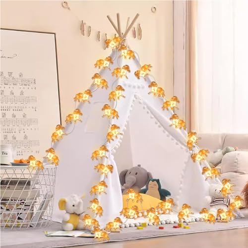 Fairy Pony String Lights Unique Decorative Light Horse Gifts for Girls Cute Lights 20LEDs 8ft Battery Operated for Birthday Horse Lover Xmas Thanksgiving Decor - color: Battery power