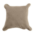 Calla Angel Sage Garden Luxury Pure Cotton Matelasse Quilted Pillow Sham, Euro, 26x26, Coffee - color: Coffee, size: European