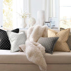 ZWJD 12x20 Pillow Covers Set of 2 Soft Polyester Textured Pillow Covers with Stylish Flange Edge Cozy Farmhouse Throw Pillows for Couch Bed Sofa Living Room - color: Black, size: 20" x 12" (Pack of 2)