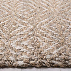 SAFAVIEH Natural Fiber Collection Accent Rug - 2' x 3', Natural & Ivory, Handmade Boho Farmhouse Woven Jute, Ideal for High Traffic Areas in Entryway, Living Room, Bedroom (NF185A) - size: 2' x 3' (Rectangular)