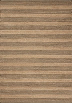 Loloi Chris Loves Julia Judy Collection JUD-06 Natural/Chocolate 9'-3" x 13' Area Rug - color: Natural / Chocolate, size: 9'3" x 13' (Rectangular)