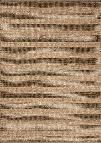 Loloi Chris Loves Julia Judy Collection JUD-06 Natural/Chocolate 3'-6" x 5'-6" Accent Rug - color: Natural / Chocolate, size: 3'6" x 5'6" (Rectangular)