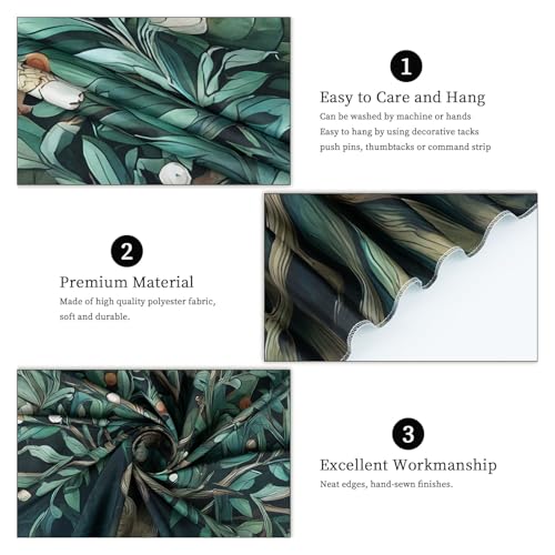 Tichgeim Tree of Life Vintage Tapestry for Bedroom Aesthetic, Green Nature Hippie Wall Hanging Tapestries, Boho Plant Floral Decor Backdrop for Living Room Dorm 51'' x 60'' - color: Tree of Life Tpestry, size: 60"L x 51"W