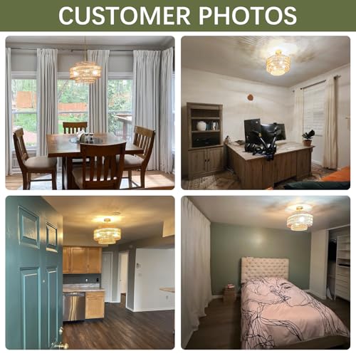 4-Light Boho Rattan Chandelier Light Fixture, 17.7” Hand Woven Rustic Chandeliers Farmhouse Chandelier Hanging Light for Dining Room Kitchen Island, Living Room, Foyer - color: Brown, size: 17.7" 4-Light