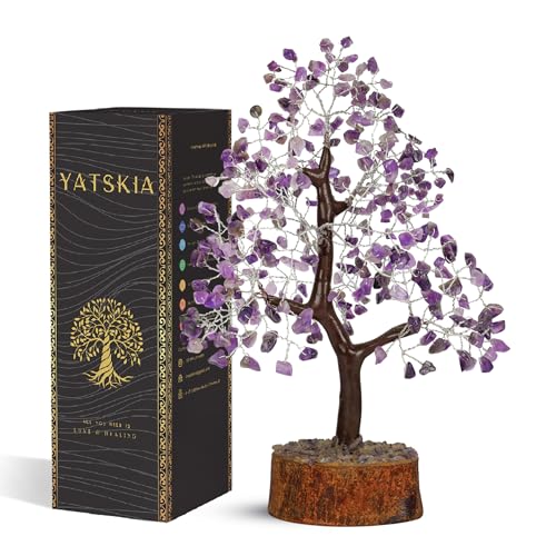 Amethyst Crystal Tree, Healing Crystals, Purple Room Decor, Crystal Decor, Crystal Tree, Purple Desk Accessories, Purple Decor Tree, Spiritual Decor, Feng Shui Decor, Amethyst Crystal Rock Tree 10-12" - color: Amethyst Silver Wire