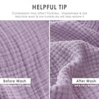 EMME Cotton Throw Blanket for Couch Soft Muslin Blankets 50"x60" Lightweight Breathable Blanket All Season Gauze Blanket, Lavender - color: 07 - Lavender, size: Throw (50" x 60")