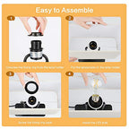 3-Way Dimmable Touch Control Table Lamp with 2 USB Ports and AC Power Outlet Modern Bedside Nightstand Lamp Fabric Shade and Metal Base for Guestroom Bedroom Living Room LED Bulb Included Warm White - color: Cream