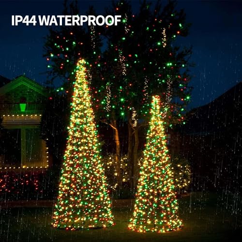Dazzle Bright Color Changing Christmas Lights, 33ft 100 LED RGB String Lights with Remote & Timer, USB Powered Fairy Lights for Indoor Outdoor Xmas Tree Party Wedding Halloween Decorations - color: RGB (Red, Green, Blue)