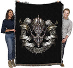 Pure Country Weavers Escudo Blanket by Ciruelo - Gift Fantasy Tapestry Throw Woven from Cotton - Made in the USA (72x54) - color: Escudo