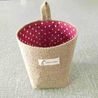 Hanging Basket, 6 Pack Hanging Wall Baskets, Wall Hanging Storage Bag Linen Small Storage Baskets for Organizing for Toy Makeup Kit Small Stuff, Flower Plant Wall Basket Decor - style: Style 1