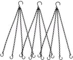 Heybe 20 Inch Hanging Basket Chain, 4 Point Hanging Chains with Hooks for Pot Planters Bird Feeders Lantern Lamp,Extended Hangers for Hanging Badkeys(20Inch, 4 Point) - size: 20 inches, style: 4 point