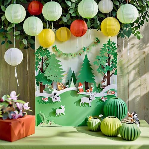 Dusty Sage Green Paper Lanterns Decorative Hanging Lanterns - Soft Matte Wedding Party Décor, Indoor Outdoor Boho Home Decoration (Size of 4”, 6”, 8”, 10”,12pc Set) - color: Sage Green, size: 4、6、8、10inch