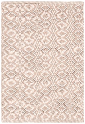 SAFAVIEH Montauk Collection Accent Rug - 2'6" x 4', Ivory & Beige, Handmade Cotton, Ideal for High Traffic Areas in Entryway, Living Room, Bedroom (MTK716G) - color: Ivory/Beige, size: 2'6" x 4' (Rectangular)