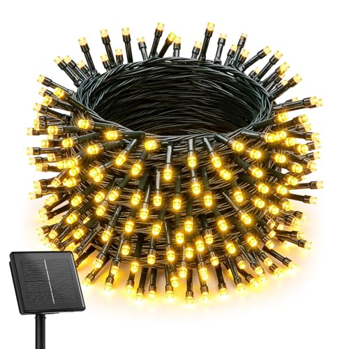 Brightown Solar String Light for Outside, 50Ft 120 LED Solar Lights Outdoor Waterproof, Solar String Lights Outdoor with 8 Modes, for Outside Garden Tree Party Decor(Warm White) - color: Warm White, size: 1 pack