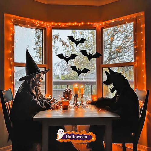 JMEXSUSS 200 LED Orange Fairy Lights Plug in, 8 Modes Halloween Lights Indoor Outdoor with Wheel, 66 ft Remote Control Thanksgiving Light for Halloween Thanksgiving Christmas Party Gift Decor - color: Orange, size: 66FT 200LED
