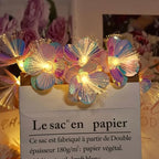 Fiber Optic Flower String Lights Battery Operated 10ft 20 LED Artificial Flower Garland Fairy Lights for Wedding Christmas Party Room Garden Decor (Warm White, 10ft) - size: 10ft