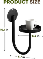 Wall Plant Holder – Hanging Planters for Indoor, Window Planter Shelves & Hanger, Indoor Wall Planters, Modern Plant Decor, Black (3 Pack)