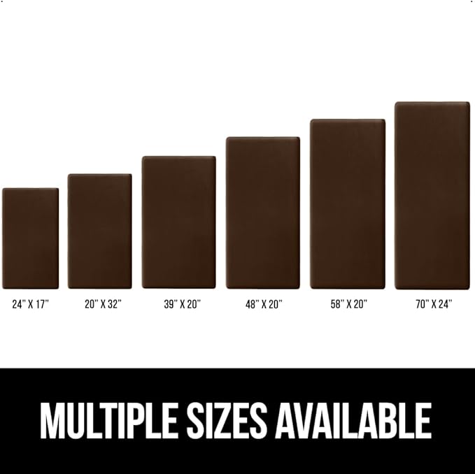 GORILLA GRIP Comfortable Cushioned Kitchen Mats for Floor, 70x24, Waterproof and Stain Resistant Soft Top, 3/4 Inch Thick Ergonomic Standing Desk Anti Fatigue Mat, Foam Supports Ankles and Feet, Brown