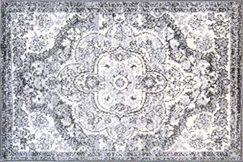 Rugshop Vintage Distressed Bohemian Area Rug 2' x 3' Ivory - color: Ivory, size: 2' x 3' (Rectangular)