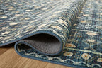 Loloi Rifle Paper Co. Eden Collection EDE-03 Lattice Indigo 2'-6" x 7'-6" Runner Rug feat. CloudPile™ - color: Lattice Indigo, size: 2'6" x 7'6" (Rectangular)