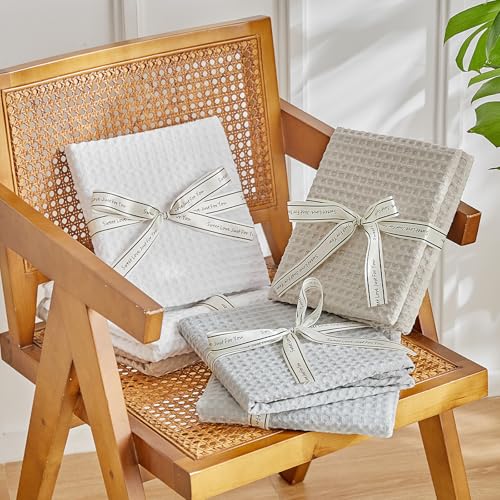 WARMDERN Waffle Weave Pillowcases Standard Size 4 Pack Pillow Cases Soft Microfiber Pillow Case Covers Set of 4 Boho Woven Textured Pillowcase with Envelope Closure(Khaki, 20x26 Inches, 4 Pack) - color: Khaki-waffle Weave, size: 20" x 26" (Pack of 4)