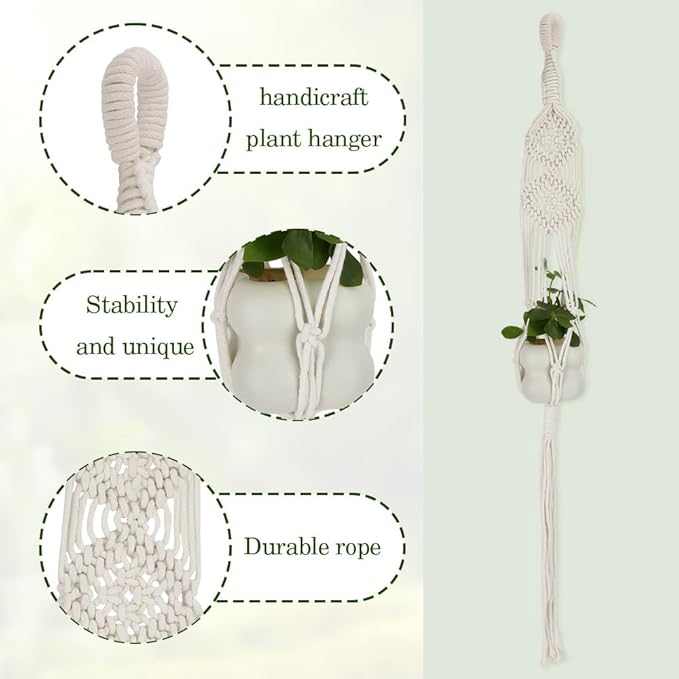 Hanging Planter for Indoor Plants,Macrame Plant Hanger,Plant Hanger,Hanging Plant Holder,Plant Hangers,Plant Holder,Plant Hangers Indoor,Macrame Plant Hangers for Indoor Outdoor Decor